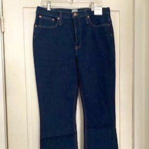 J Crew Billie Boot Crop Jean - NWT Size 32 (12) dark wash